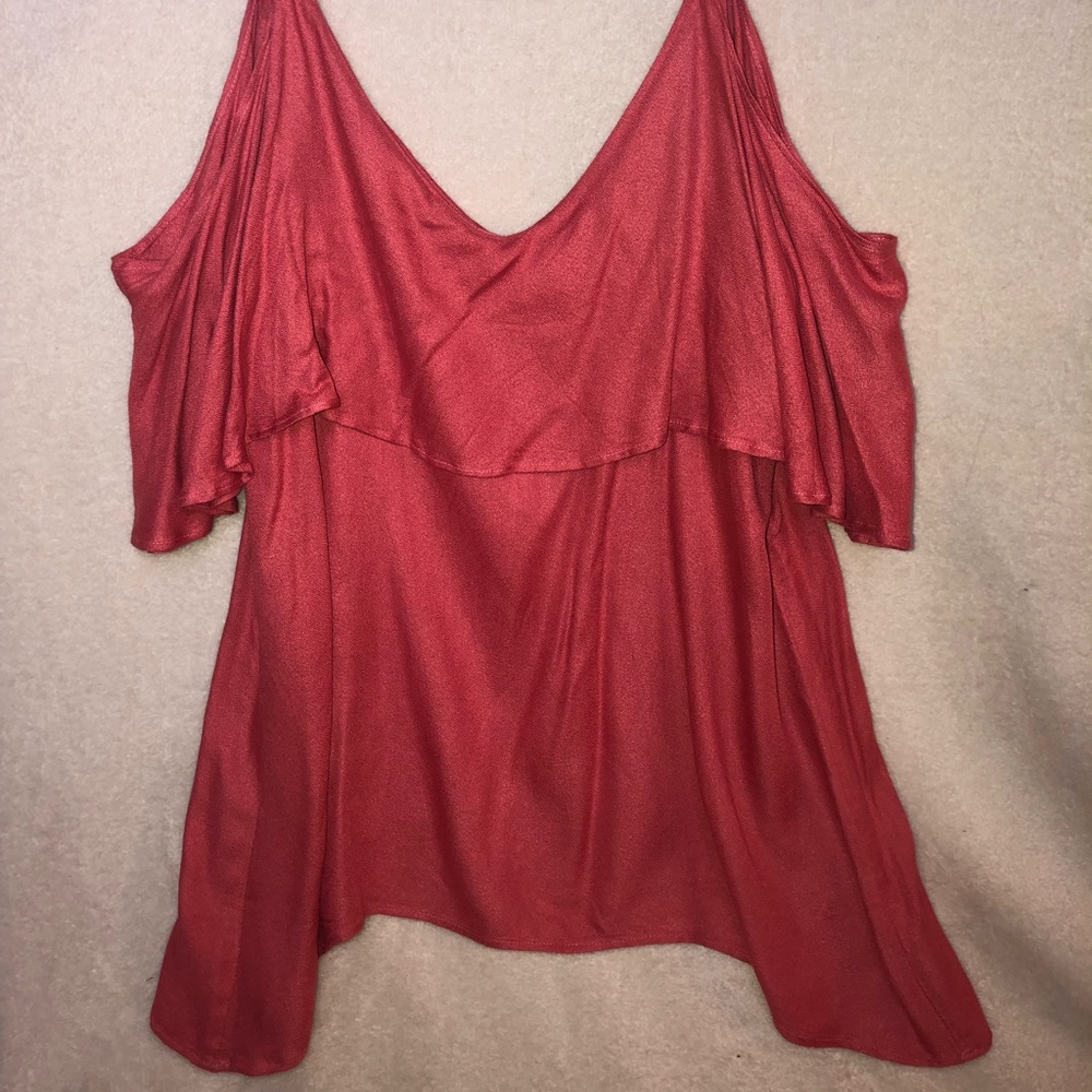 Peach Off the Shoulder Top